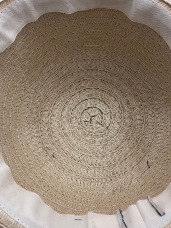 Vintage-Inspired Straw Sun Hat – Reddish Pink Band | Wide Brim Resort / Garden main image 7
